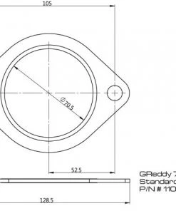 Shopgreddy GReddy Products Replacement Exhaust Gaskets For GReddy Exhausts - Oval, 2-bolt
