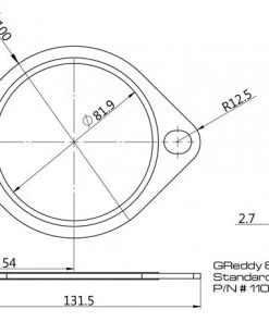 Shopgreddy GReddy Products Replacement Exhaust Gaskets For GReddy Exhausts - Oval, 2-bolt