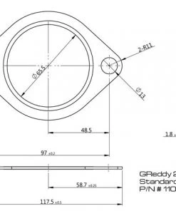 Shopgreddy GReddy Products Replacement Exhaust Gaskets For GReddy Exhausts - Oval, 2-bolt