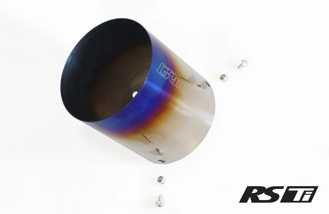 GReddy Optional Revolution RS Titanium Tip(s) 115mm Dia. 8 GReddy Optional Revolution RS Titanium Tip(s) 115mm Dia.