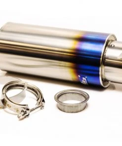 GPP Universal 2.5" RS-Ti Titanium Muffler (140) And Tip (105) - With V-band - NEW!