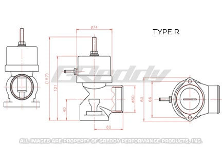 GReddy Type-R Blow-Off Valve 6 GReddy Type-R Blow-Off Valve