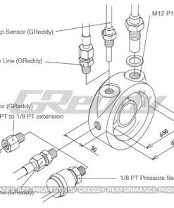 GReddy Products GReddy Oil Filter Block Sensor Adapter - Universal 7 GReddy Products GReddy Oil Filter Block Sensor Adapter - Universal