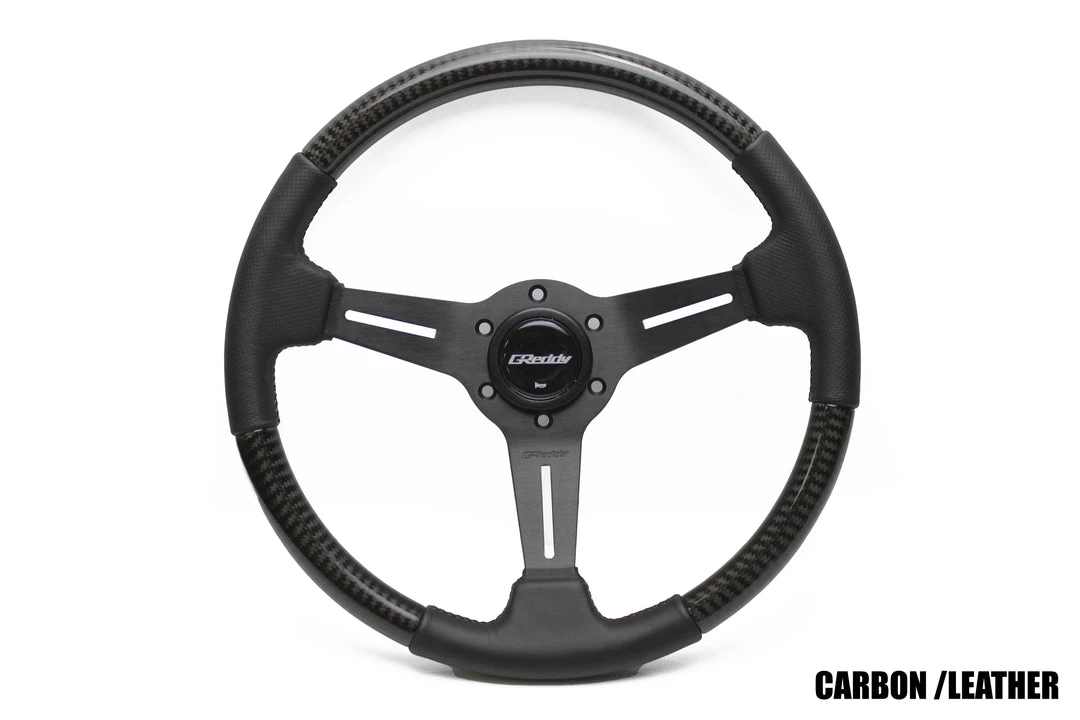 GReddy Carbon Ed. "Medium-dish" Sport Steering Wheel Featured Collections 3 GReddy Carbon Ed. "Medium-dish" Sport Steering Wheel Featured Collections