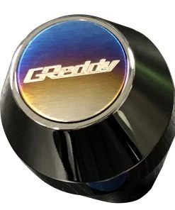 Featured Collections Titanium GReddy Disk Emblem - For Type-A Shift Knob - Back In Stock!
