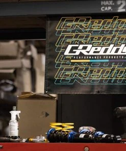 Shopgreddy Featured Collections GReddy Multi-logo Hanging Banner - Black - NEW!