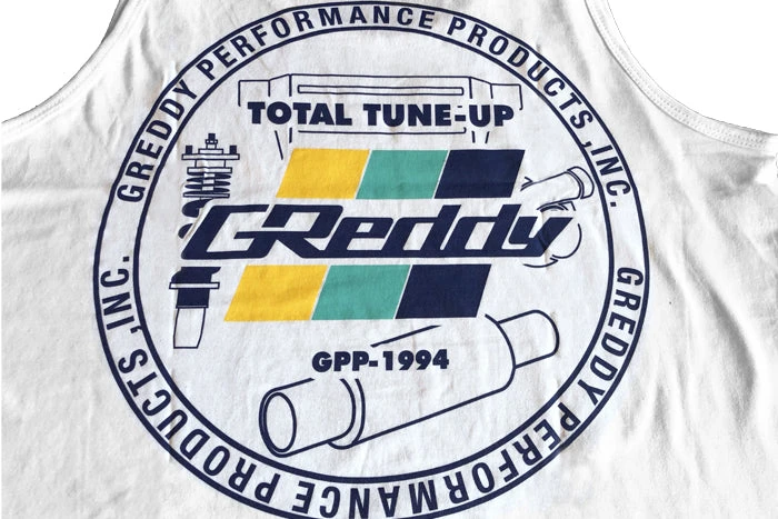 GReddy GPP Seal Tank Top - White GReddy Products 7 GReddy GPP Seal Tank Top - White GReddy Products