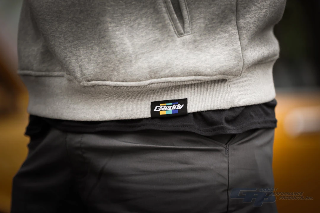 GReddy Racing New Arrivals GReddy Embroidered Fleece, With Pockets And Sleeve Stripes - Heather Grey NEW 7 GReddy Racing New Arrivals GReddy Embroidered Fleece, With Pockets And Sleeve Stripes - Heather Grey NEW