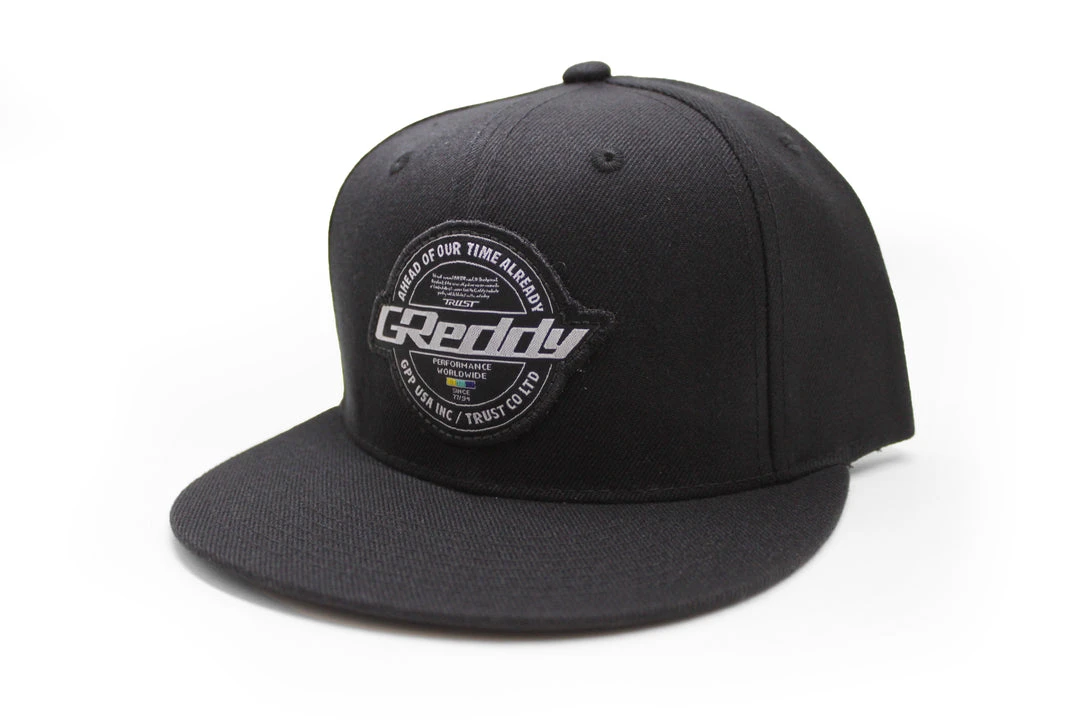 Shopgreddy GReddy Seal Logo Snap-Back Cap - Black New Arrivals 3 Shopgreddy GReddy Seal Logo Snap-Back Cap - Black New Arrivals