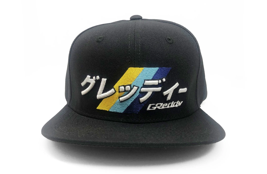GReddy GPP GReddy Katakana Snap-Back Cap - Black - NEW! 3 GReddy GPP GReddy Katakana Snap-Back Cap - Black - NEW!