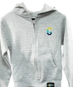 GReddy Racing New Arrivals GReddy Kid's Bricks Zip Hoodie - Heather Grey