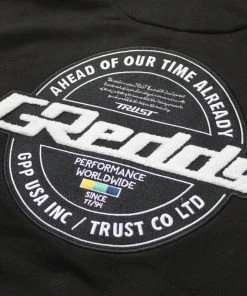 Boost Brigade GReddy Varsity Zip-Up Hooded Fleece - Black - NEW! New Arrivals