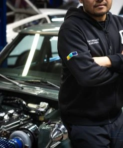 Boost Brigade GReddy Varsity Zip-Up Hooded Fleece - Black - NEW! New Arrivals