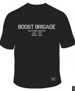 Boost Brigade Motoring Stencil Tee - Black