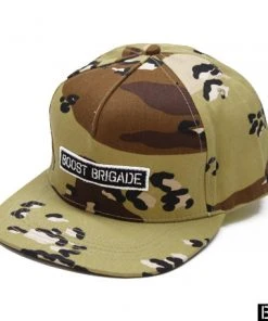 Boost Brigade Stencil Logo Snap-back Cap - Desert