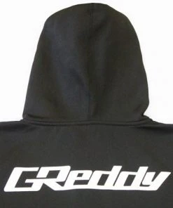 GReddy Racing GReddy Products GReddy Zip Hoodie Jacket, Water Resistant, Black