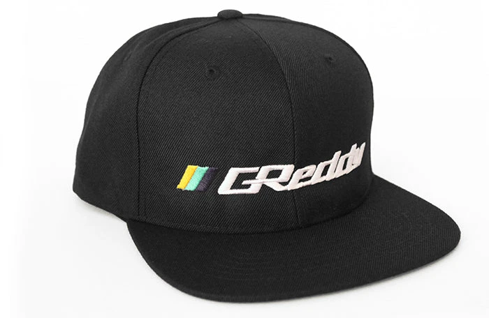 GReddy GPP Forward Stripe (L) GReddy Logo Snap-Back Cap - Black 3 GReddy GPP Forward Stripe (L) GReddy Logo Snap-Back Cap - Black