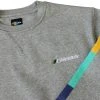 GReddy Racing New Arrivals GReddy Embroidered Fleece, With Pockets And Sleeve Stripes - Heather Grey NEW