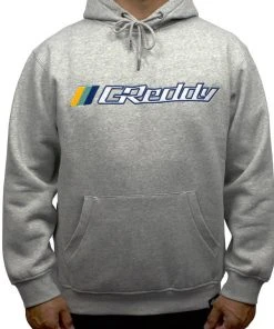 GReddy Racing GReddy Embroidered Pullover Hoodie - Heather Grey NEW