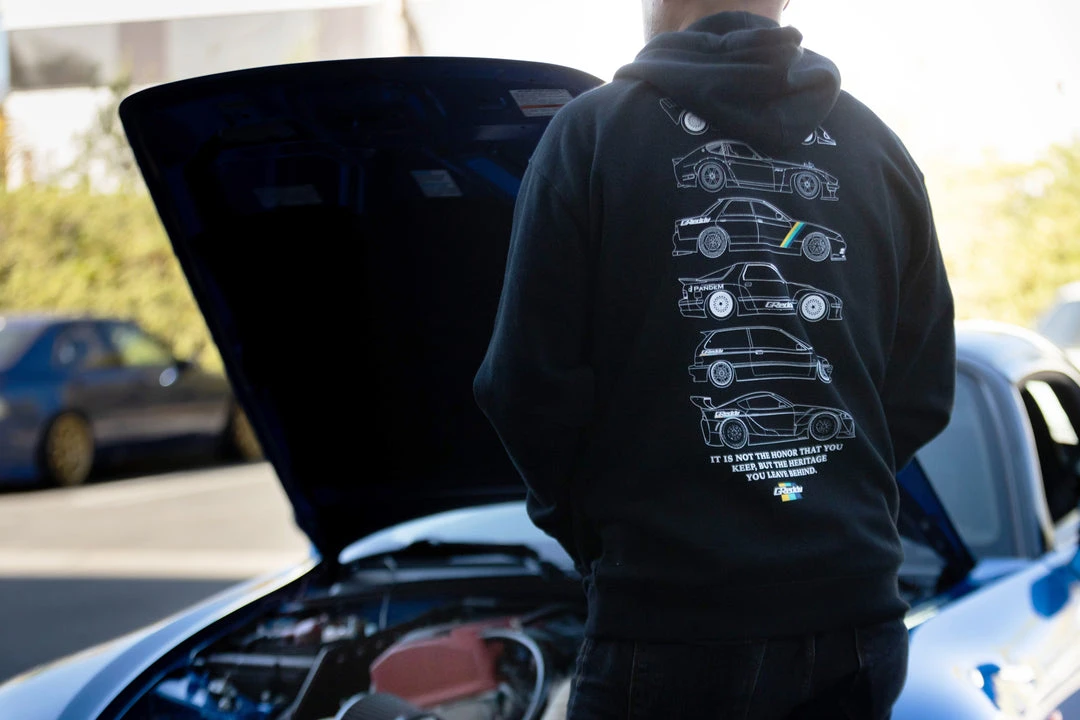 GReddy Racing GReddy Heritage 3.0 Zip Hoodie - Black NEW 7 GReddy Racing GReddy Heritage 3.0 Zip Hoodie - Black NEW