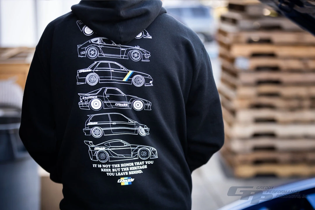 GReddy Racing GReddy Heritage 3.0 Zip Hoodie - Black NEW 8 GReddy Racing GReddy Heritage 3.0 Zip Hoodie - Black NEW