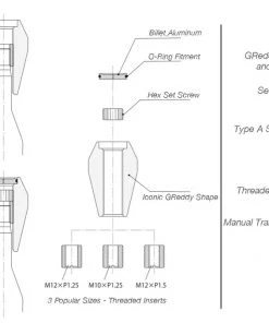 Shopgreddy GReddy Type A Shift Knobs - Polished Accessories