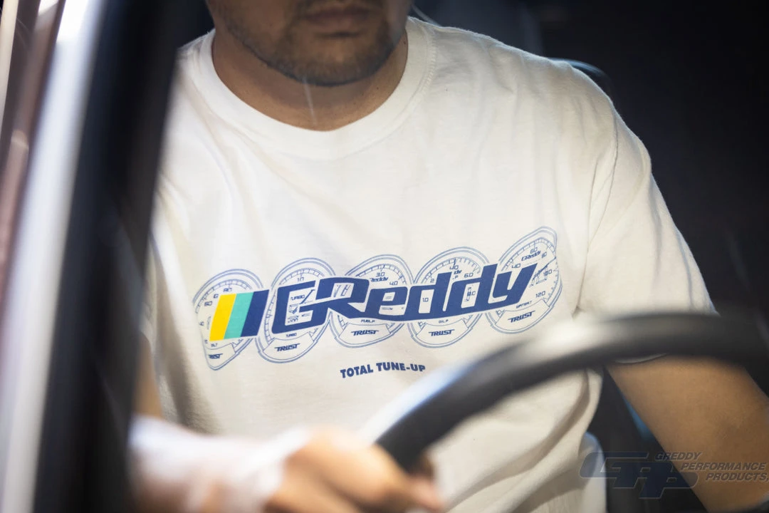 GReddy GPP GReddy Meters Logo Tee - White 5 GReddy GPP GReddy Meters Logo Tee - White