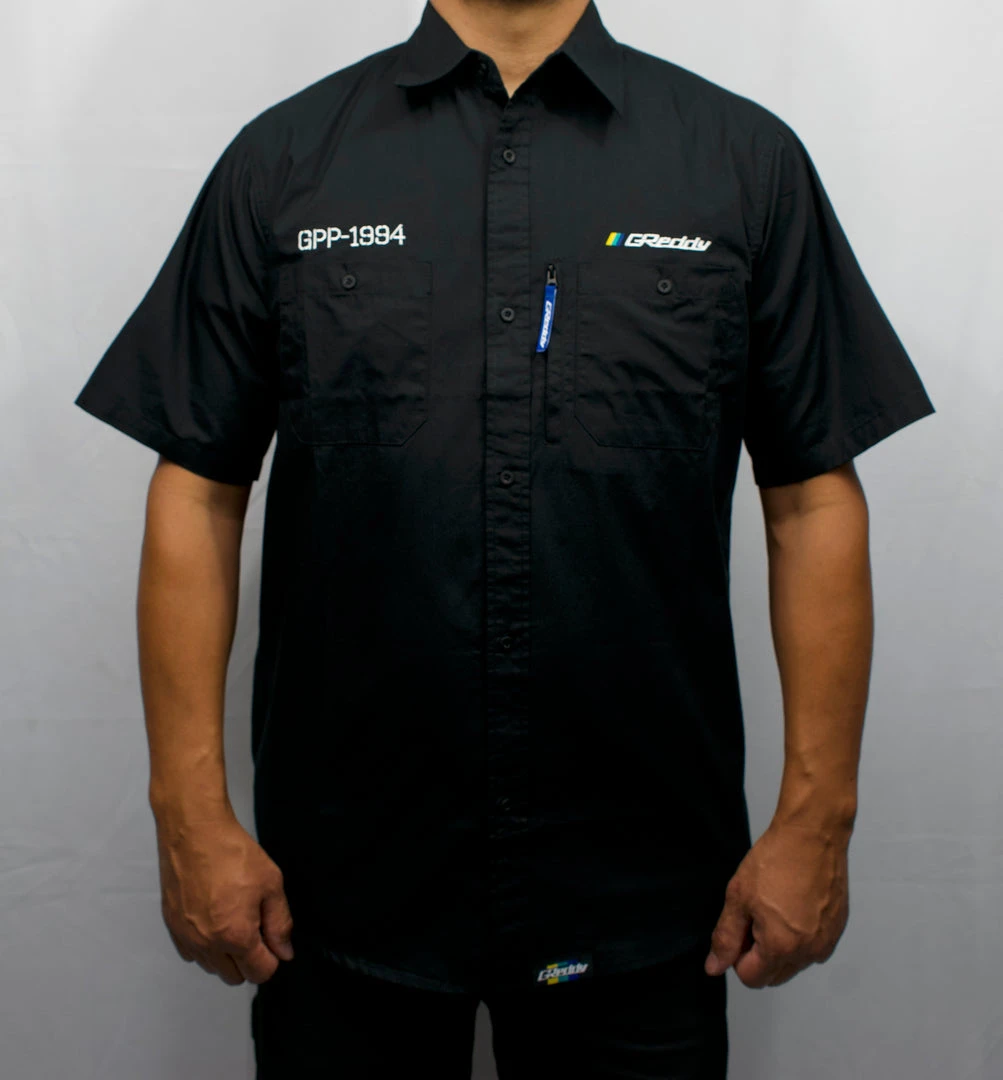 Boost Brigade New Arrivals GReddy Mechanic's Button-up Work Shirt 2.0 - Black 6 Boost Brigade New Arrivals GReddy Mechanic's Button-up Work Shirt 2.0 - Black