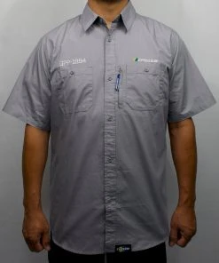 Boost Brigade GReddy Mechanic's Button-up Work Shirt 2.0 - Grey
